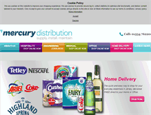 Tablet Screenshot of mercurydistribution.com